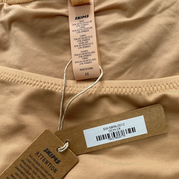 SKIMS Signature Swim Cut Out Monokini Ochre 2X NWT - Picture 5 of 7